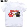Hot Sale Red Ball 4 Print Cartoon Kids T-Shirts Funny Game Girls Clothes Baby Boys T shirt Summer Casual Children Tops,ooo5849