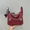Bags 2024: New Women's Genuine Leather Lindy One-Shoulder Handbag & Crossbody Pillow Bag