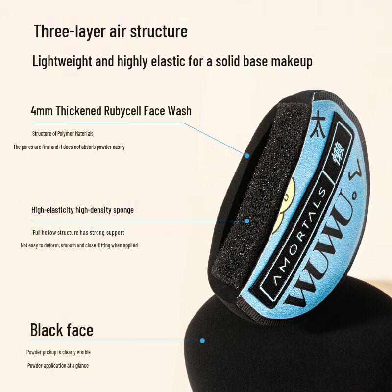 Ermu Tao Dual-Use Foundation Sponge Set (4-pack)