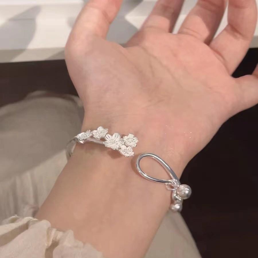 Of Gorgeous Lily The Valley Floral Bracelet Adjustable Open End Chic Jewelry Womens