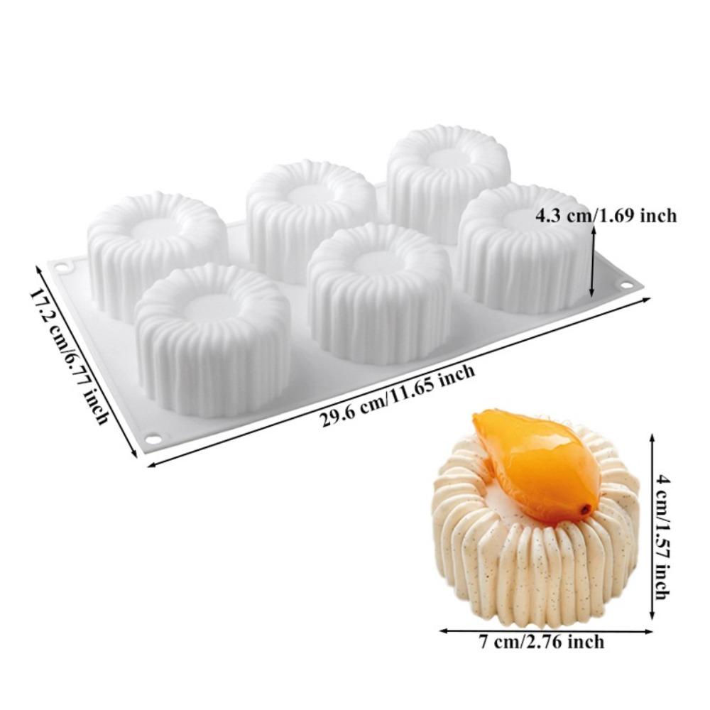 1/6 Cells Baking Cake Molds Food-Grade Silicone Pudding Mould High-quality Chocolate Mold