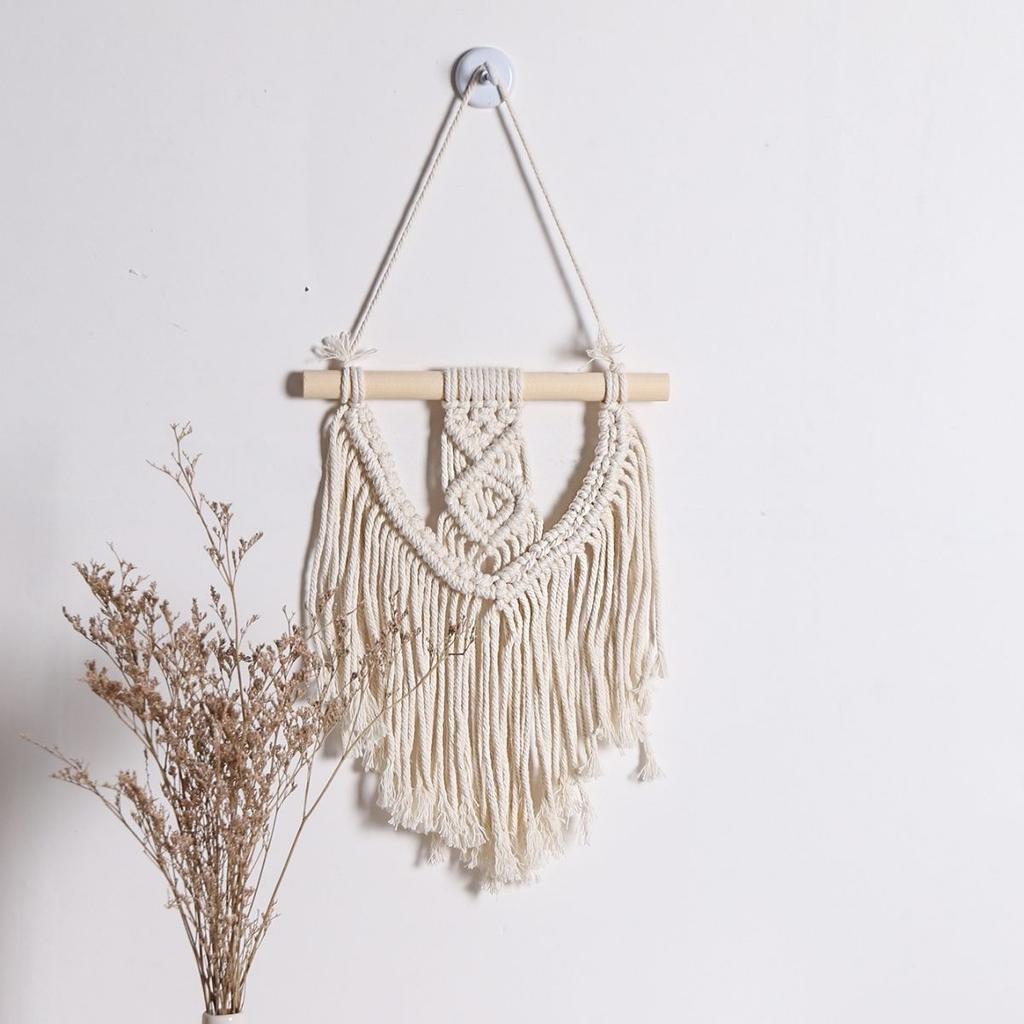 European-style hand-woven cotton rope tapestry tassels for home wall hanging decorative soft furnishing collection