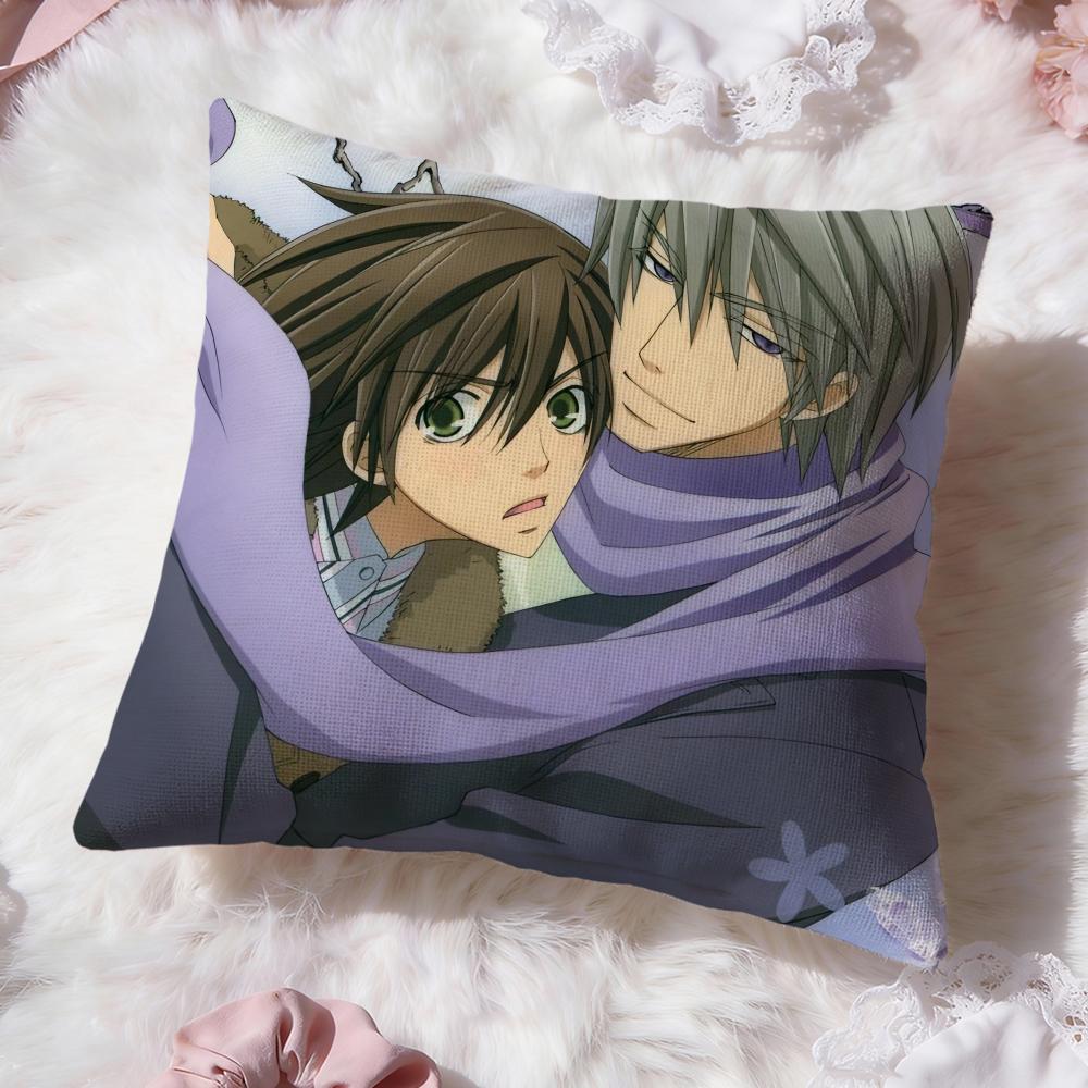j-Junjou Romantica Cushion Cover Premium Comfort Reversible Pillow Cove -Two in One Design for Any Room & Car Interior