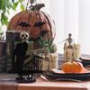 Halloween Horror Candle Holder Decorations Black Ghost Death Spooky Shadow Candle Holders For Indoor Decor