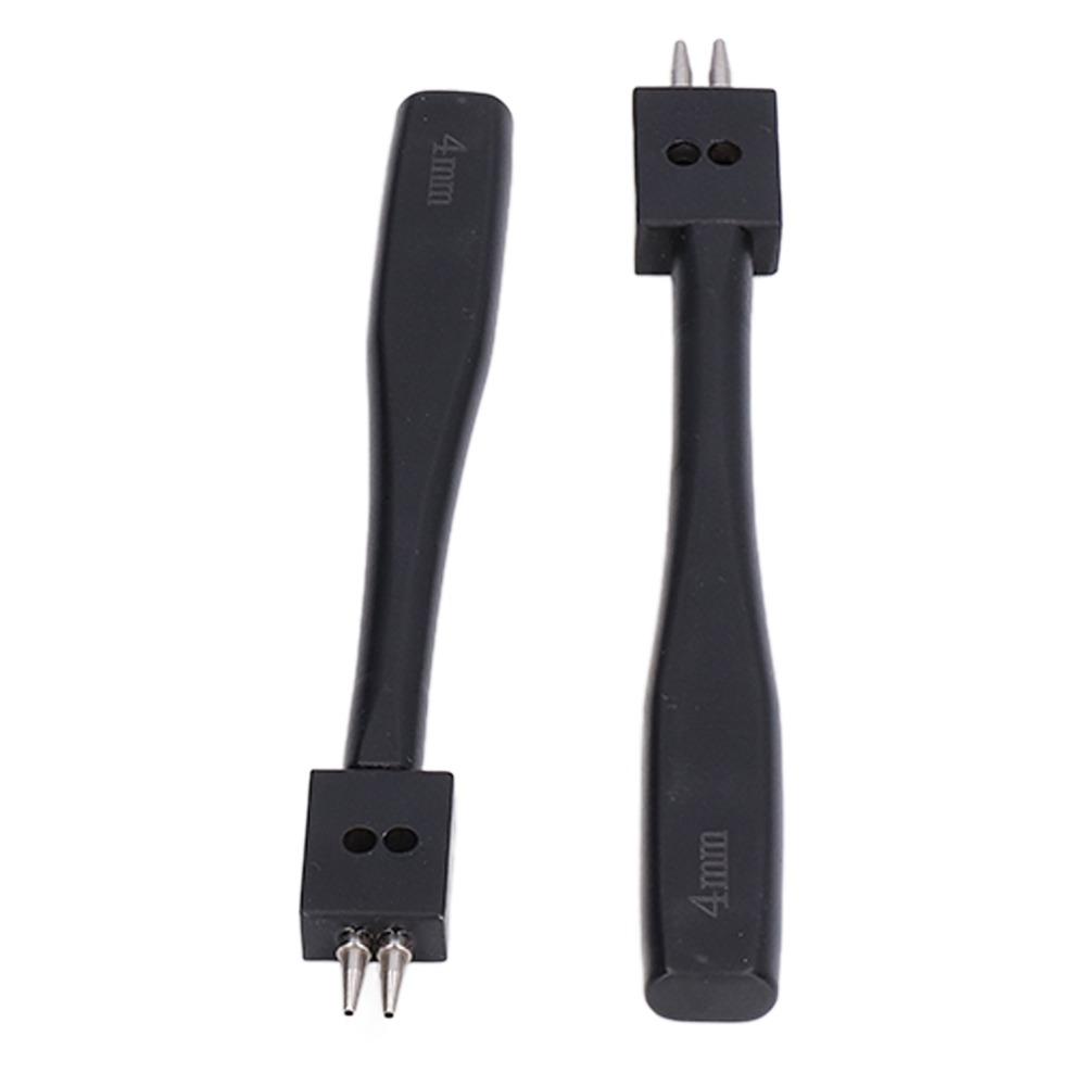 3pcs 4mm Punch Size Leather Punch Tool High Strength Steel Stitching Chisel Set Home Craft Use