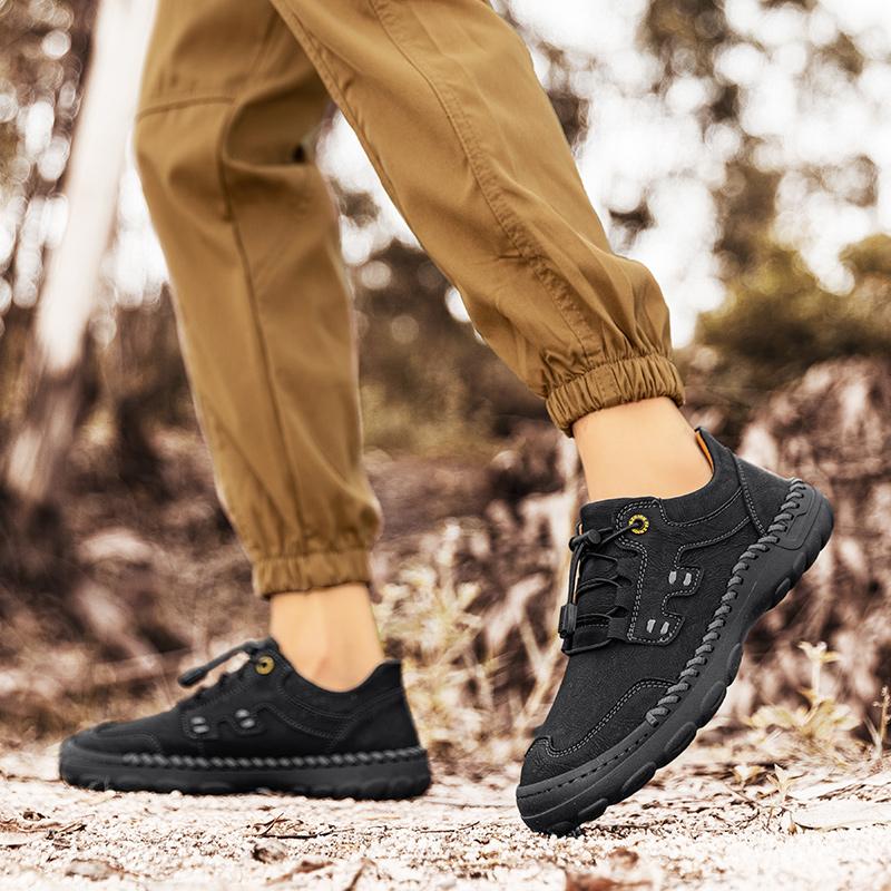 Męskie skórzane trampki, ręcznie robione buty codzienne