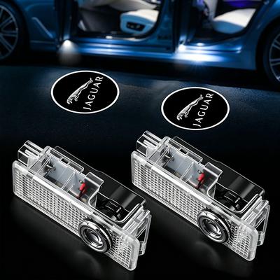 2 db HD LED Üdvözlő Fény Autóajtó Projektor Lámpák Autó Kiegészítők XF XE XJ XJ8 X351 F Pace X Típus F Típus Nyaklánc Tijera Ruházat Kulcstartó