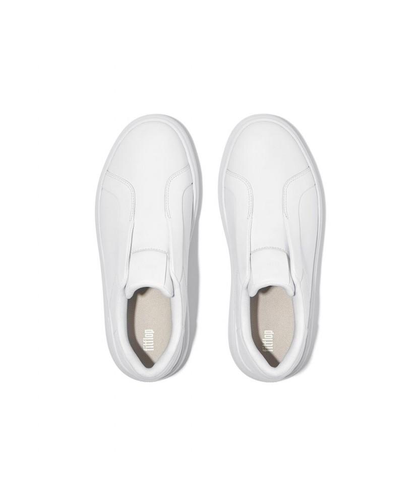 Fitflop [Rtg] Women'S Leather/Suede Laceless Sneakers - Urban White (Ft59K2N131)