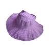 Spf 50 + Ladies Visor Portable Large Brim, Slim Foldable Empty Top Bucket Hat