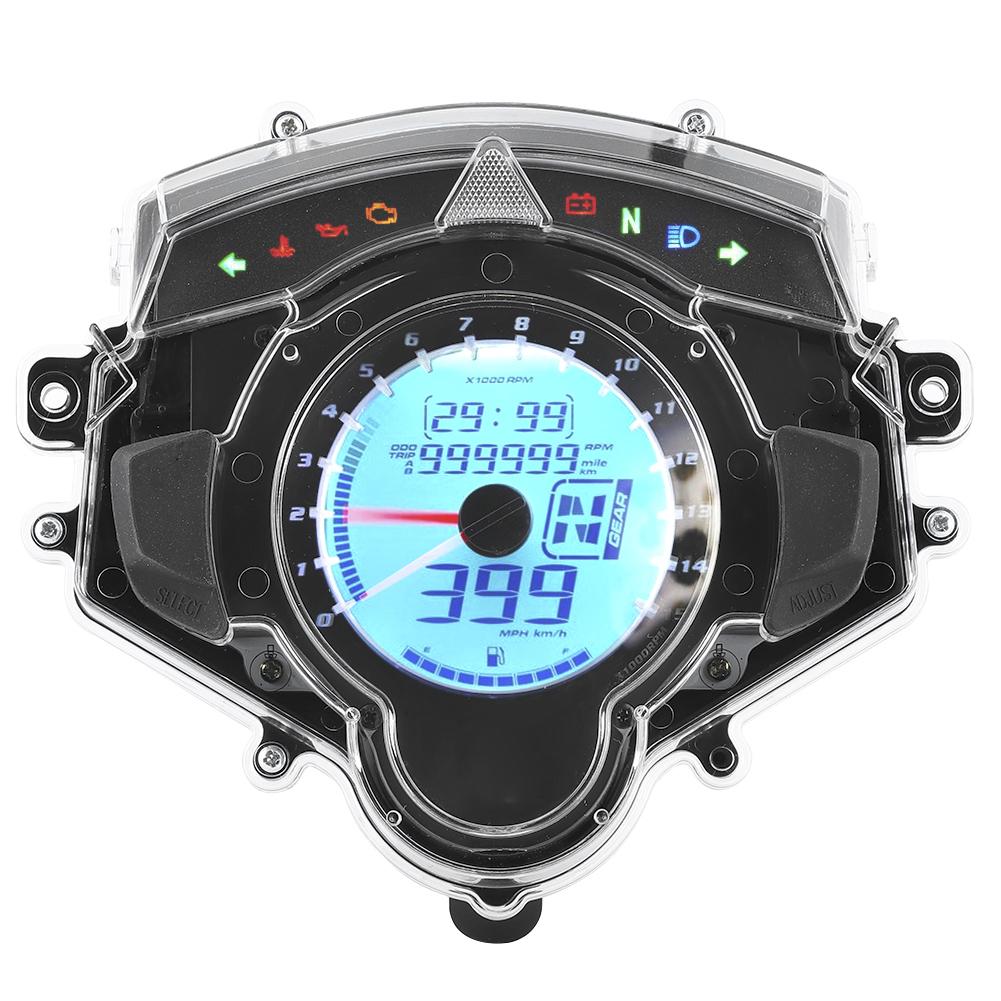 Multifunktions-Motorradinstrument 15000 U/min 7 Farben LCD Digitaler Tacho Drehzahlmesser Passend für Yamaha LC135