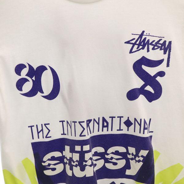 STUSSY logo Short sleeve T-shirt M White Men's Used
