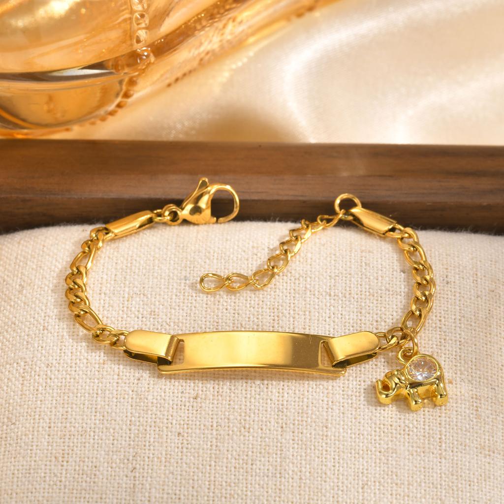 Personalize Baby Bracelet Anti Allergy Stainless Steel Custom Name ID  Newborn Infant Baptism Bracelets Love Gifts