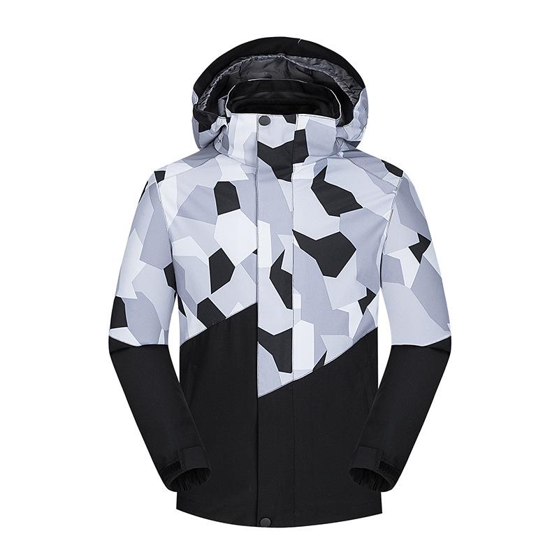 Children's Camouflage Windproof & Waterproof 3-in-1 Hiking Jacket Set for Autumn & Winter