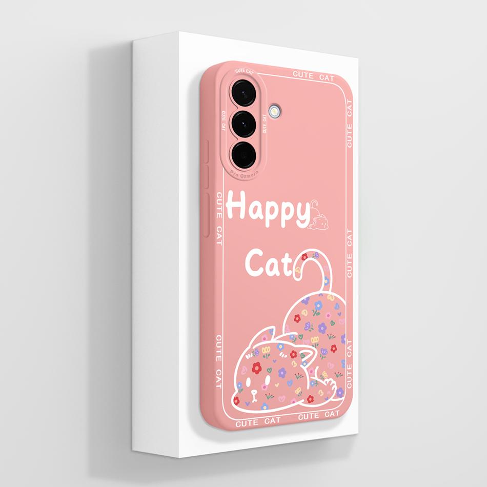 For Samsung Galaxy A37 A57 Phone Case Minimalist Style Camera Protection Back Cover Soft Liquid Silicone Anti Drop Bumper Funda