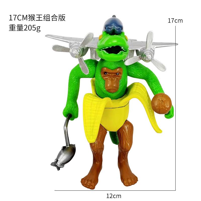 Italian Brainrot Figure Figurines Tung Tung Tung Sahur Tralalero Tralala Abstract Combination Models Toy Desktop Ornaments