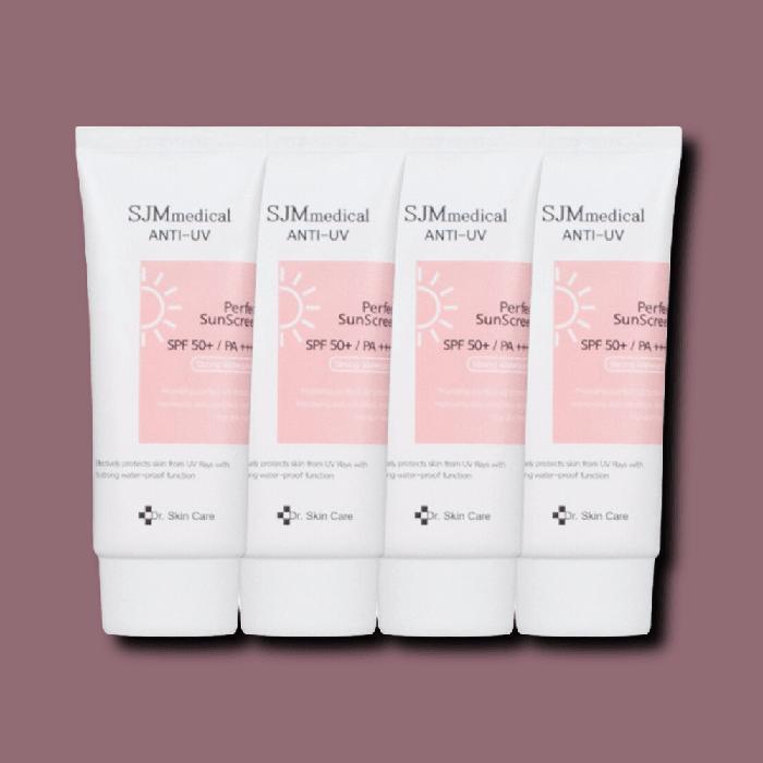 Perfect Waterproof Sunscreen Pink Sunscreen 60g SPF50+ (4ea) (30486406)