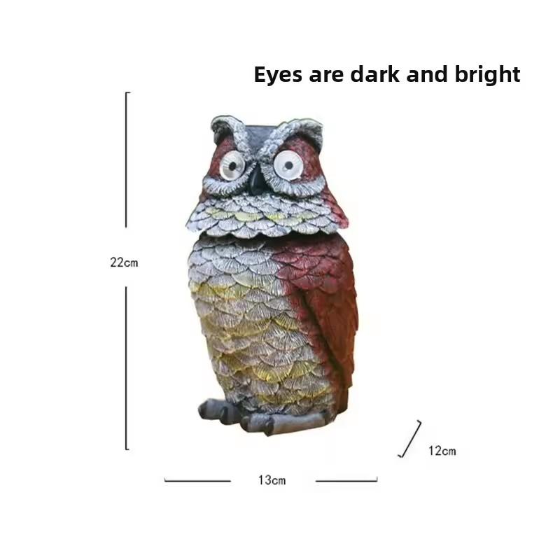 

Украшения Садовые статуэтки совы на солнечной батарее Уличный декор Полистоуновая фигурка совы со светодиодными огнями Скульптура совы для крыльца, патио, газона, двора