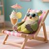 Parrot Recliner Toy: Small Bird Decompression Teaser for Cockatiels