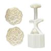 MidAutumn Festival Moon Cake Maker 3D Flower Pattern Moon Cake Molds Cookie Stamp Hand Press Cookie Dessert Cutter
