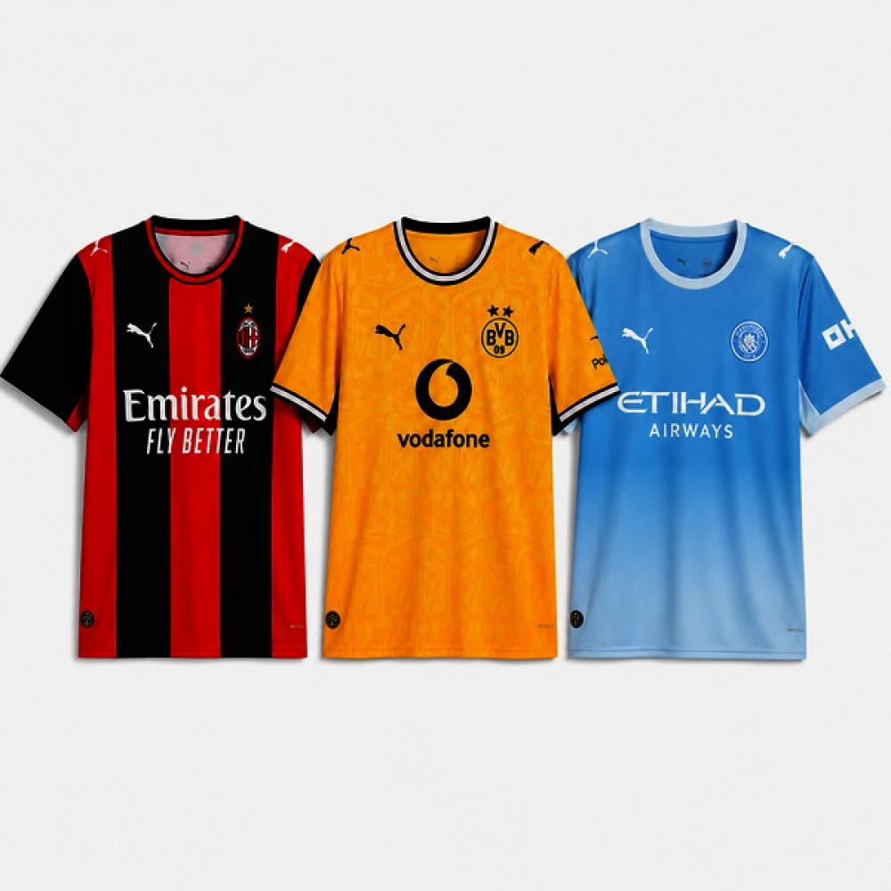 Puma Ac Milan Manchester City Dortmund Home Jersey Replica AC Milan/M