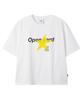 Opeunyadeu(Owai) Dolly Star Logo Cropped Tee - White