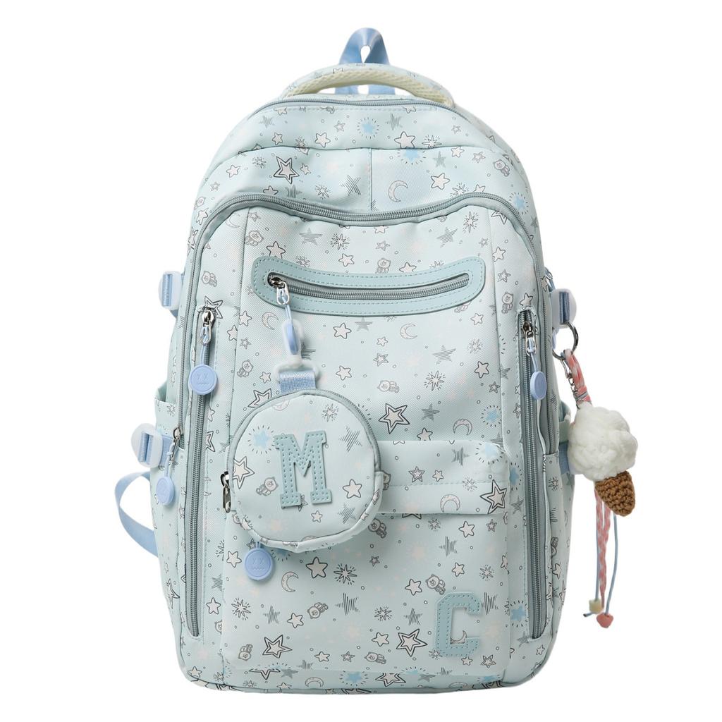 Schoolbag1011 New Small Fresh Middle School Student Schoolbag Female College Student On Backpack Large Capacity Backpack To Reduce the Burden