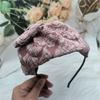 Textured Bowknot Fascinator Dark Hairpiece for Costume Parties Studded with Bowknot Headband for Wedding