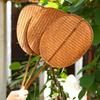 Evantai handmade din bambus țesut pentru răcorire vara Evantai PU Evantai din bambus Evantai țesut vechi Evantai de talie retro chinezesc Evantai de grup Evantai cu manivelă manuală