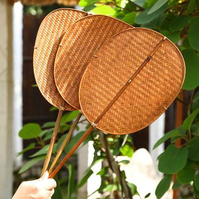 Handmade Bamboo Woven Fan To Cool Down In Summer Pu Fan Bamboo Fan Old-fashioned Woven Fan Chinese Retro Waist Fan Group Fan Hand Crank Fan