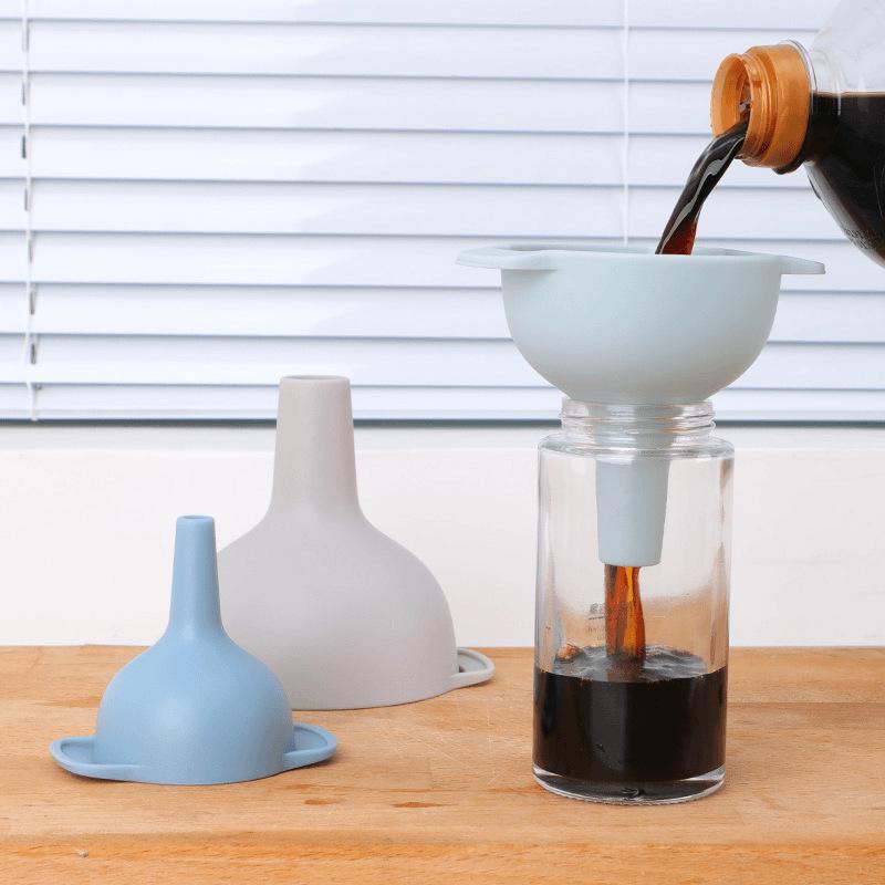 Large and Small Funnel Set with Filter Screen for Oil and Wine Pouring