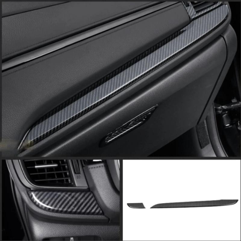 For Honda CRV CR-V C-RV 2017- ABS Carbonfiber Armrest  Window Swtich Cover Gear Shift Panle Air Outlet Steering Wheel Cover