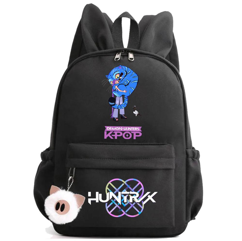 Anime Cartoon K-Pop Demon Hunters Printed Backpack for Teenger Children Student Schoolbag Girl Kid Gift Women Large Capacity Waterproof Travel Bag