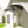 Front Door Canopy, Outdoor Awning, Rain Shelter for Window, Porch and Front/Back Door, 103 X 96.5 Cm, Brown