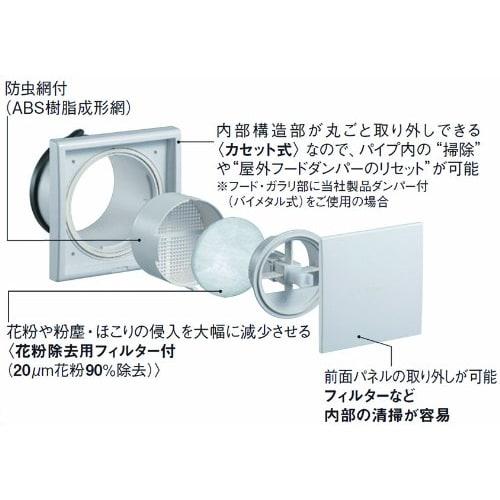 NASTA Square Push-Type Ventilation Register, Insulated and Sealed, KS-8841PRFK3, with Pollen Removal Filter