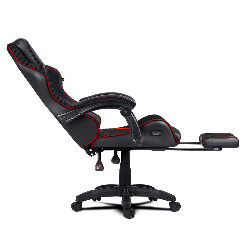 Sofotel Specter Gaming Chair, Swivel Player Chair With Footrest, Bucket Seat Style
