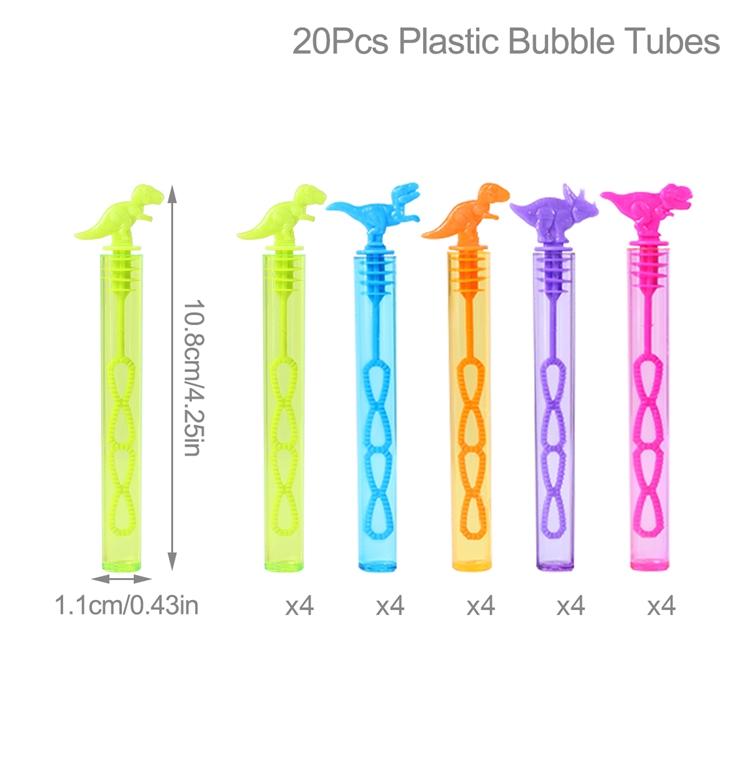 10/20Pcs Dinosaur Tube Bubble Soap Bottle Wedding Gifts for Guests Birthday Party Kids Birthday Party Supplies Gift Baby Shower