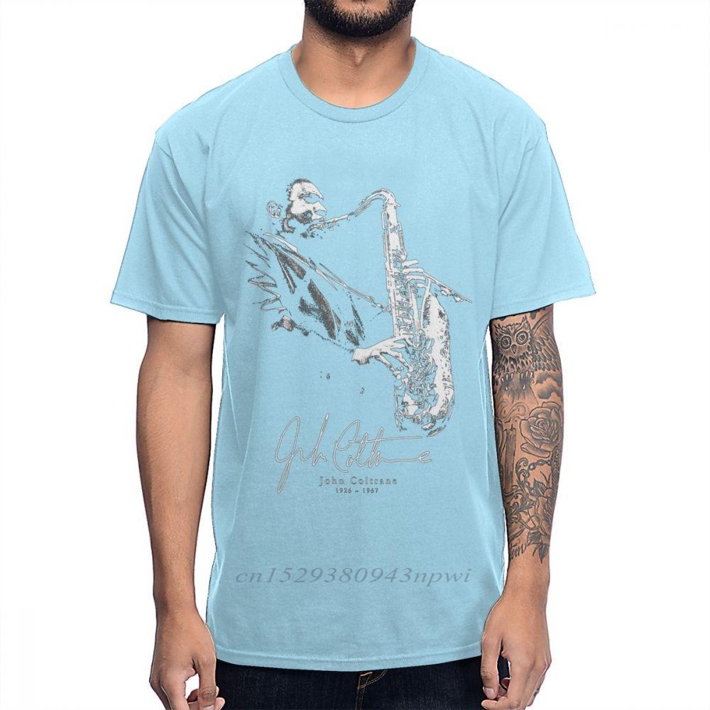 American Jazz Saxophonist And Composer Sax Music John Coltrane T Shirt 100 Cotton Graphic Cotton Tee Shirt