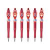 6PCS Independence Day Themed Beading Pen Cartoon Beaded Pen Childrens Educational Writing Tool Holiday Party Supplies