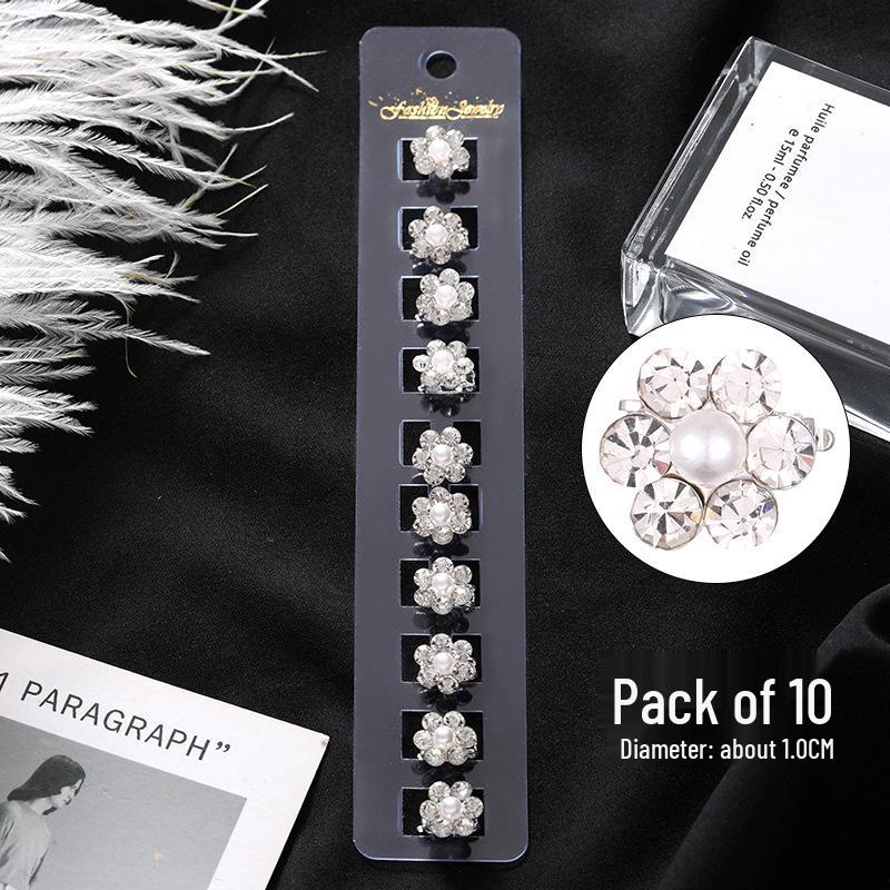 Children's Day Rhinestone Beanie Clip - Mini Hair Accessory for Girls