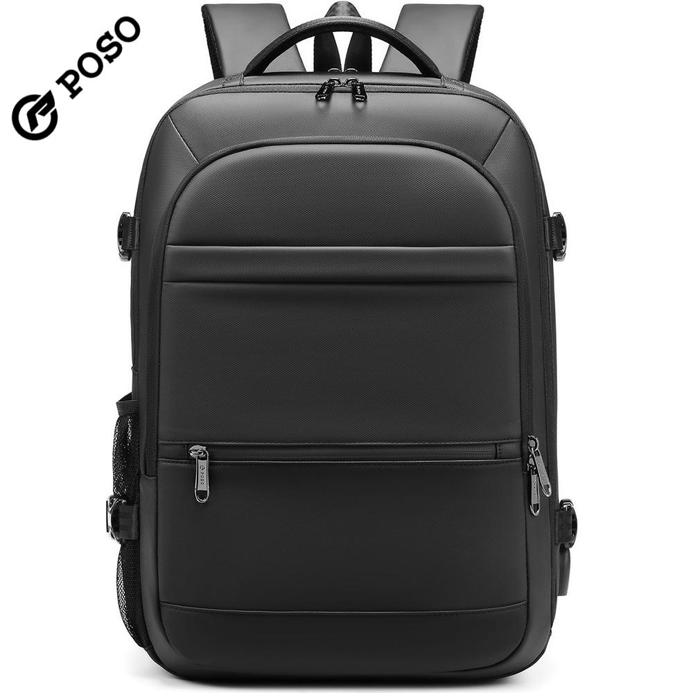 Pánský batoh pro 17/17,3palcový notebook Velkokapacitní 45 l Rozšiřitelný, S nabíjecím portem USB, otevírání o 180°, Kufr o velikosti 22 palců