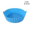 Silicone Basket Pot Tray Air Fryer Baking Tray Circular Air Fryer Liners Food Grade Non Stick Air Fryer Basket Reusable Oven Mat
