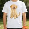 Funny Golden Retriever Graphic T Shirts For Men Summer Fashion Cute Dog 3D Printed T-shirts Casual Oversized Crew Neck Tees Tops