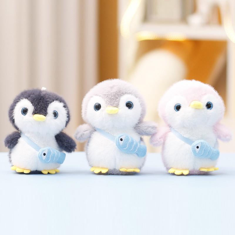 Cute Penguin Plush Doll With Pp Cotton Filling For Kids Gift And Bag Accessory