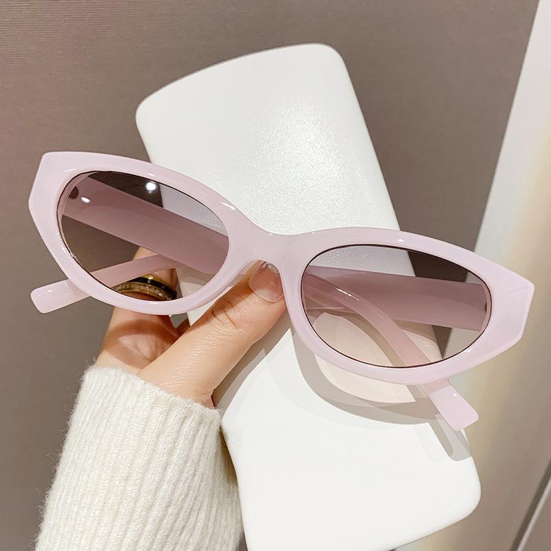 Frame Elegant Lens Cat Eye Sunglasses Women  Summer Outdoor Protection Sun