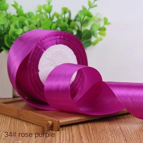 25Yards/Roll 6mm 10mm 15mm 20mm 25mm 40mm 50mm Silk Satin Ribbons for Gift Packing Christmas Party Decoration Fabric Crafts DIY