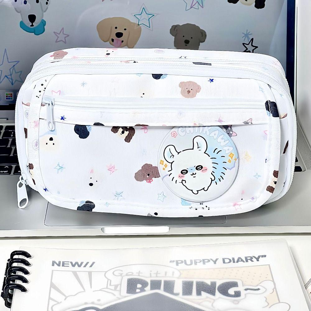 

Large Capacity Pen Bag Dirt-proof Storage Bag Minimalist Stationery Organizer Gift
