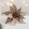 Multi-color Artificial Christmas Flowers Handmade Christmas Tree Accessories  New Year Gift