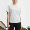 FILA Explorer Knitted Loose Professional Sports Short Sleeve T-Shirt Women Tops Snow-White A11W527113F-WT