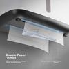 Ecoco Cocoa Bathroom Tissue Box Toilet Paper Non-perforated Bathroom Wall-mounted Box Bathroom Tissue Box E1807 Gray
