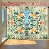 2D FLAT PRINTING 2pcs Curtains (Without Rod) Floral Mandala Design Modern Fashionable Curtainments During the Easter Holiday